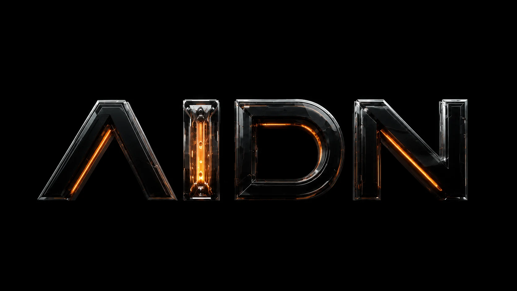 AIDN 金属字标概念主视觉