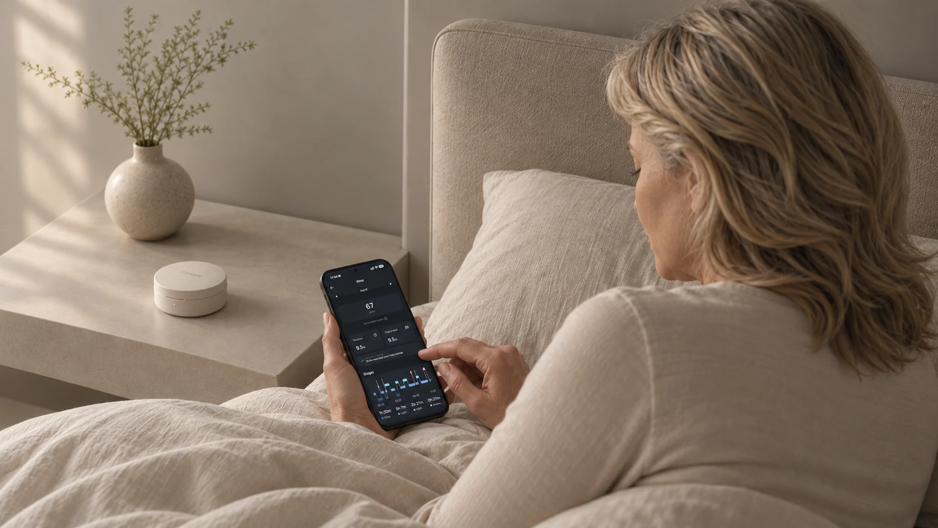 Fitnexa 清晨查看睡眠数据