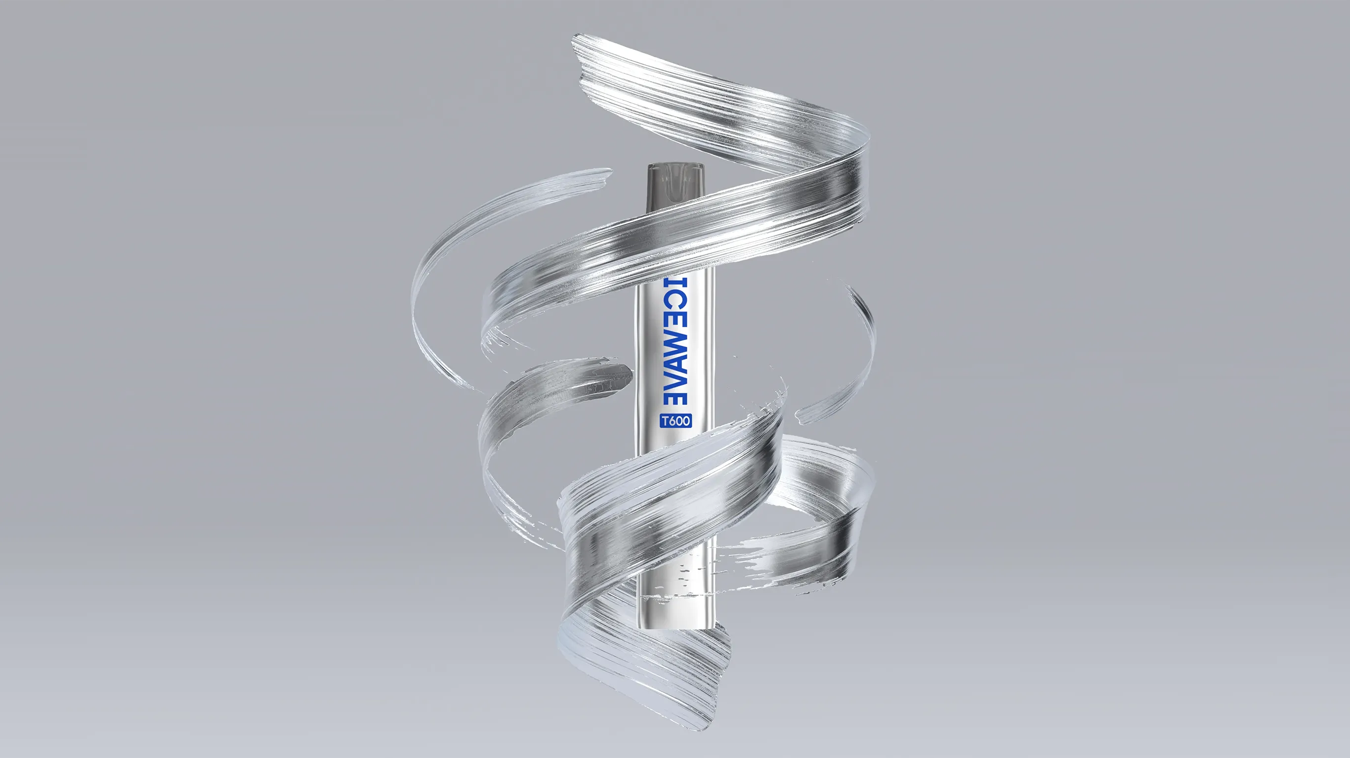 银色环绕产品 CGI 渲染
